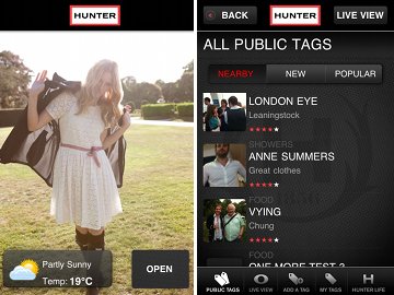 Hunter Boots iPhone app
